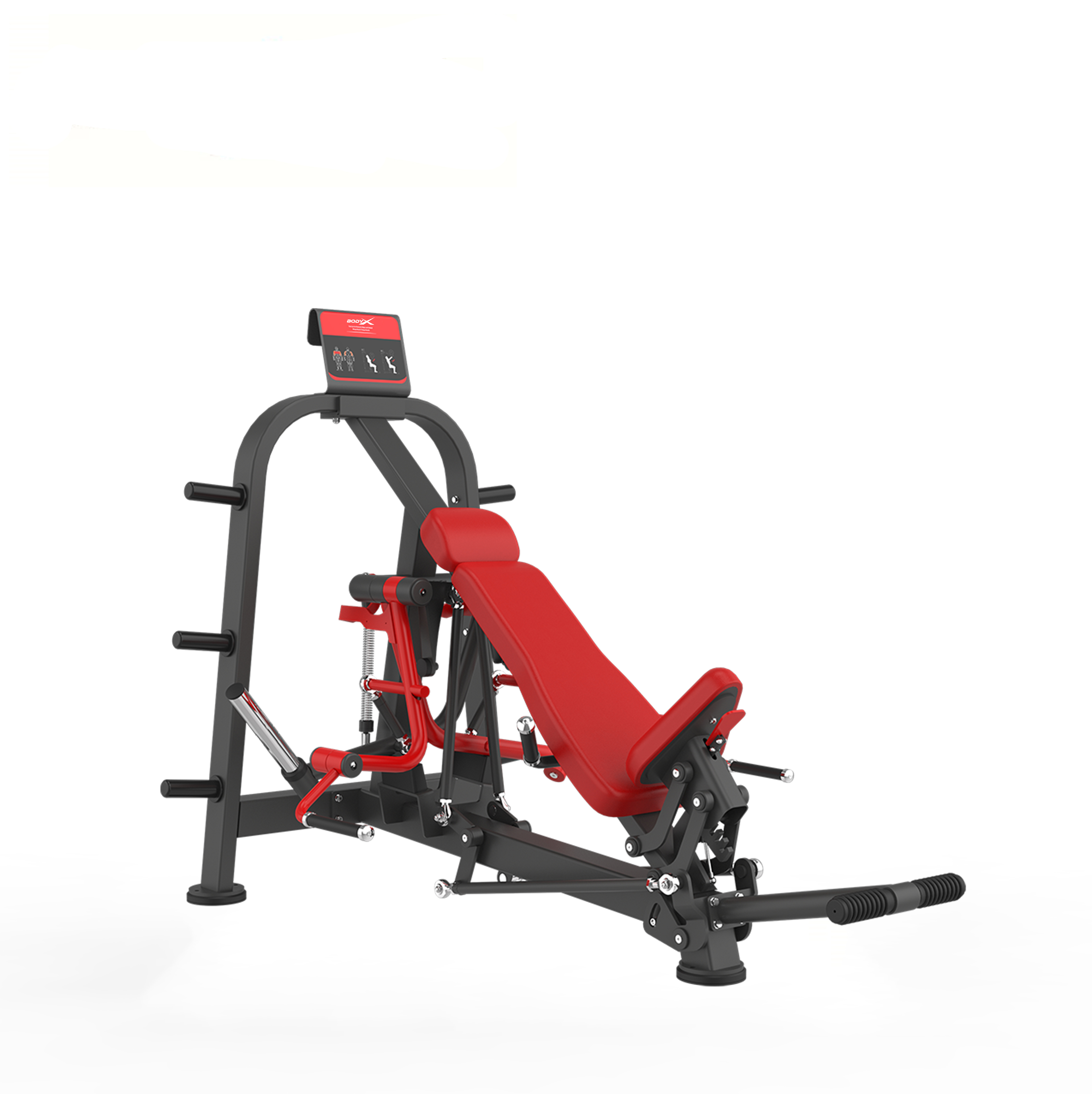 BPT-002 Inclined Flight Bench Plate Loaded Exercise Machine